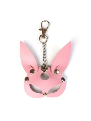 Рожевий брелок на карабіні для яключів "Кролик Bunny" | 6677788