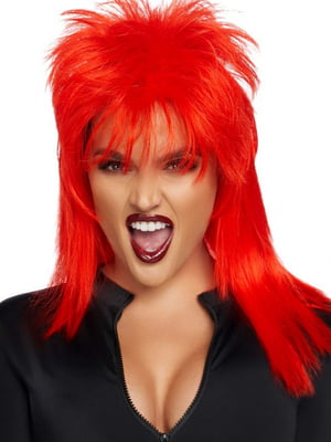 Перука рок-зірки Unisex rockstar wig Red, унісекс (53 см) | 6678497