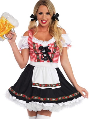 Баварський костюм "Октоберфест": сукня, спідниця, фартух | 6678543