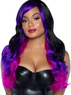 Перука Allure Multi Color Wig чорно-фіолетова | 6678552