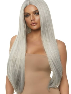 Перука 33″ Long straight center part wig Grey | 6678628