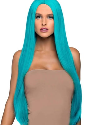 Перука 33″ Long straight center part wig turquoise | 6678631