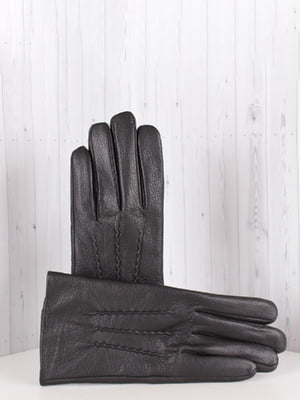 Перчатки кожаные черные | 6679179