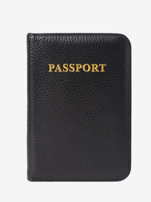 Чохол обкладинка для паспорта чорний | 6679348