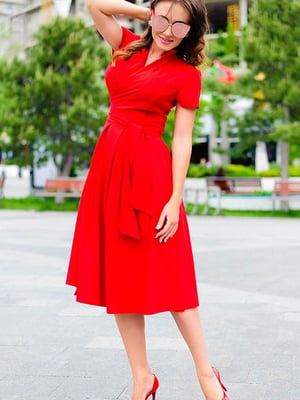 Платье А-силуэта красное “Бритни” | 6679499