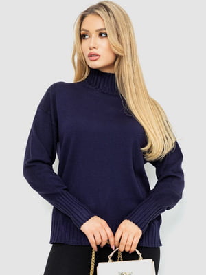 Классический темно-синий свитер | 6679536