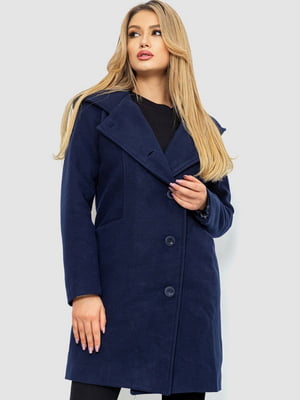 Класичне темно-синє пальто | 6679553