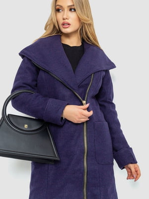 Пальто фиолетовое на молнии | 6679569