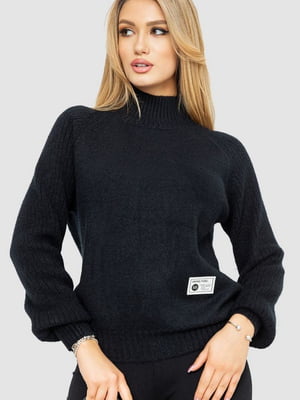 Стильний чорний светр | 6679588