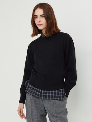 Вязаный свитер черный | 6679944