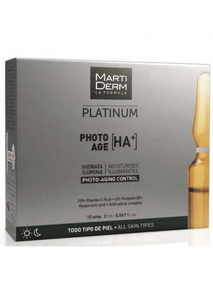 Антивікові Ампули для обличчя Platinum Photo-Age HA+ 10 шт | 6681155