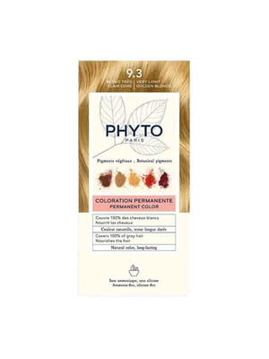 Безаммиачная крем-краска для волос PhytoColor Permanente 9.3 золотистый блондин 112 мл | 6681168