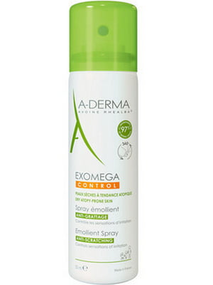 Спрей-Емолент для сухої та атопічної шкіри A-Derma Exomega control emollient spray 50 мл | 6681184