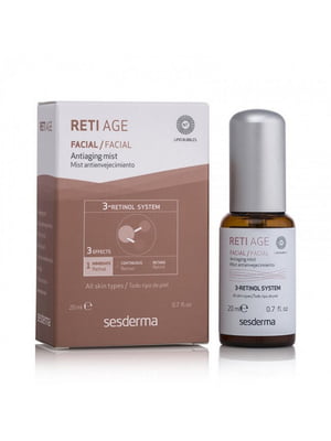 Антивіковий спрей для обличчя Reti-Age Antiaging Mist 20 мл | 6682040