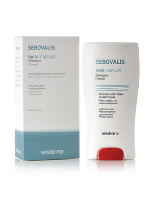 Терапевтичний шампунь проти себореї Sebovalis Therapeutic Shampoo 200 мл | 6682091