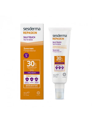 Солнцезащитный гель с нежностью шелка REPASKIN SILK TOUCH Facial Sunscreen SPF30 50 мл | 6682170