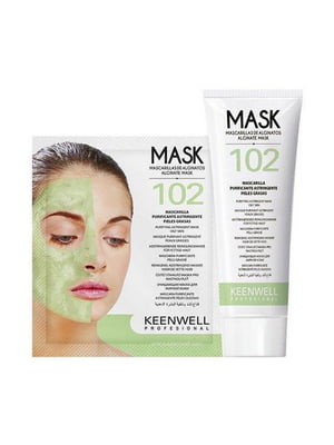 Альгинатная маска очищающая для жирной кожи №102  Alginate Mask (125 мл + 25 гр) | 6682457