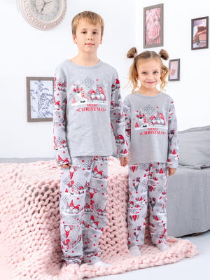 Набір піжам "Family look" з різдвяним принтом (2 шт.) | 6683320