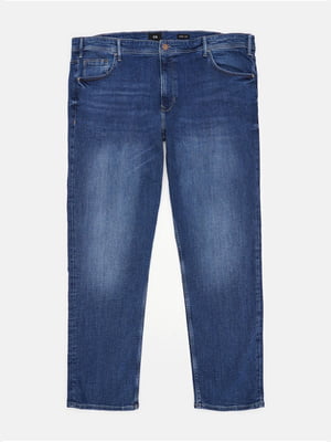 Темно-синие джинсы прямого кроя | 6683533