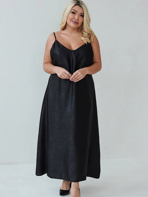 Сукня у білизняному стилі чорна | 6684532