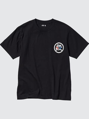 Черная хлопковая футболка с логотипом | 6685346