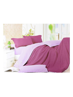Комплект постельного белья фиолетового цвета двуспальный | 6685486