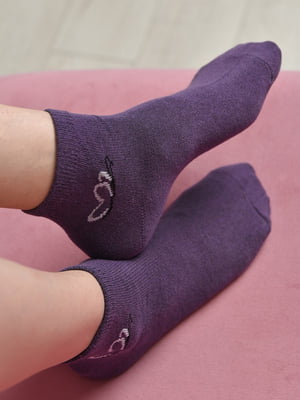Носки стрейч фиолетового цвета | 6685640