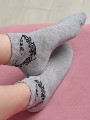 Шкарпетки стрейч сірого кольору | 6685645