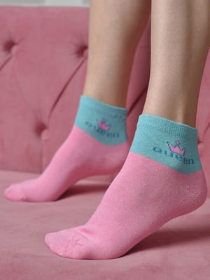 Шкарпетки стрейч рожевого кольору | 6685647