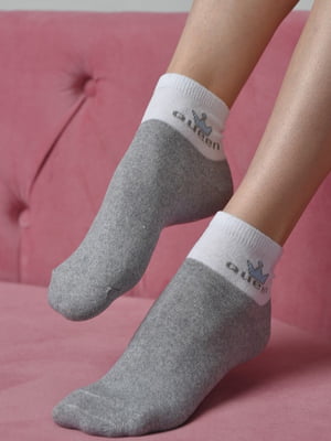 Шкарпетки стрейч сірого кольору | 6685648