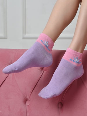 Шкарпетки стрейч бузкового кольору | 6685649