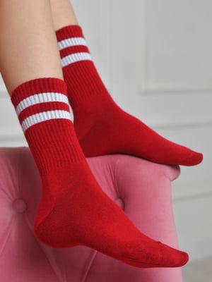 Шкарпетки високі червоні | 6685685