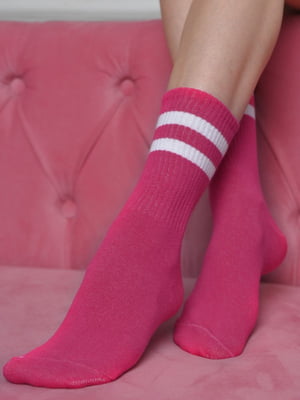 Шкарпетки високі рожеві | 6685687