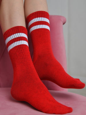 Шкарпетки високі червоні | 6685688