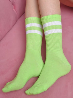 Шкарпетки високі салатові | 6685719