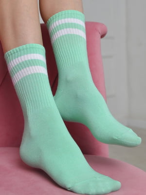 Шкарпетки високі бірюзового кольору | 6685720