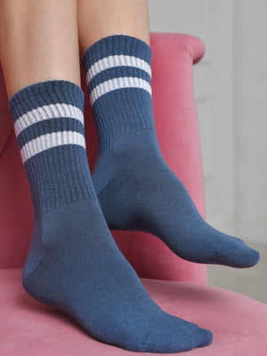 Шкарпетки високі сині | 6685722