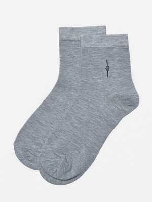 Шкарпетки стрейч сірого кольору | 6685780