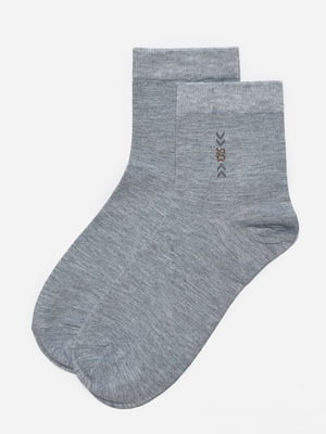 Шкарпетки стрейч сірого кольору | 6685788