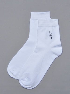 Шкарпетки стрейч білого кольору | 6685794