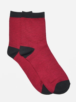 Шкарпетки підліткові бордового кольору | 6685899