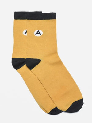 Шкарпетки підліткові гірчичного кольору | 6685904