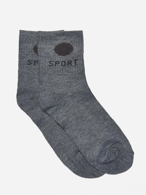 Шкарпетки підліткові темно-сірі | 6685908