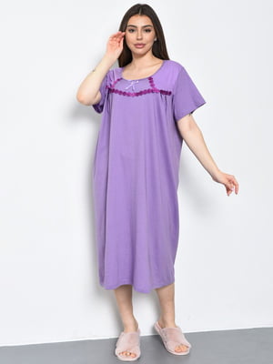 Нічна сорочка фіолетова | 6686158