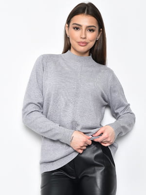 Трикотажний светр сірого кольору | 6686523