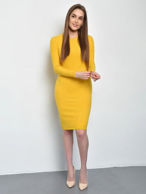 Сукня трикотажна жовта | 6687456