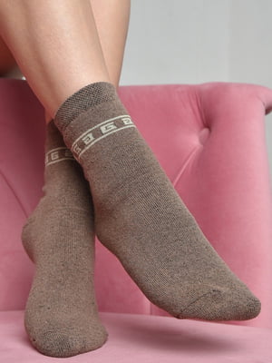 Шкарпетки махрові кольори мокко | 6687518