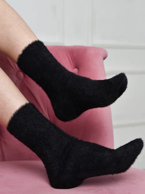 Шкарпетки ангора чорні | 6687552