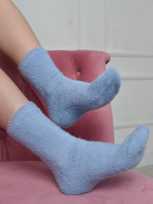 Шкарпетки ангора блакитні | 6687557