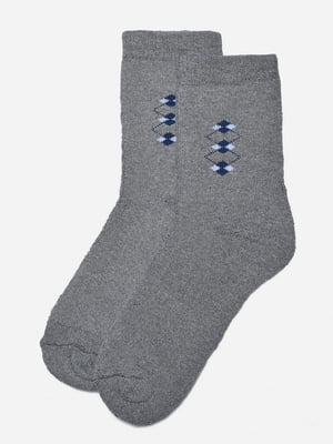 Шкарпетки махрові сірого кольору | 6687655